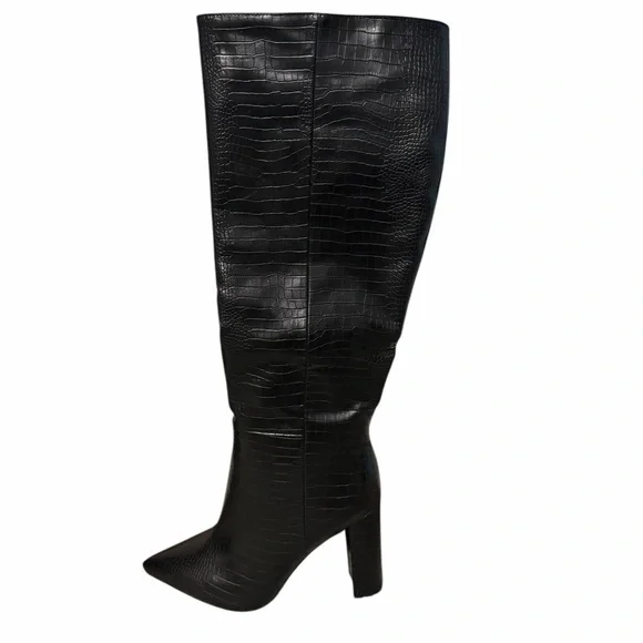 Billini Milla Croc Embossed Knee-High Boots Like New Size 10 - Picture 5 of 10